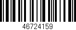 Código de barras (EAN, GTIN, SKU, ISBN): '46724159'