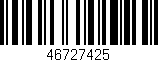 Código de barras (EAN, GTIN, SKU, ISBN): '46727425'