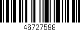Código de barras (EAN, GTIN, SKU, ISBN): '46727598'