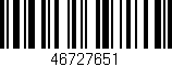 Código de barras (EAN, GTIN, SKU, ISBN): '46727651'