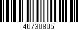 Código de barras (EAN, GTIN, SKU, ISBN): '46730805'