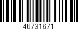 Código de barras (EAN, GTIN, SKU, ISBN): '46731671'