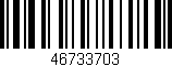 Código de barras (EAN, GTIN, SKU, ISBN): '46733703'