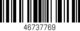 Código de barras (EAN, GTIN, SKU, ISBN): '46737769'