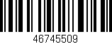 Código de barras (EAN, GTIN, SKU, ISBN): '46745509'