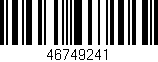 Código de barras (EAN, GTIN, SKU, ISBN): '46749241'