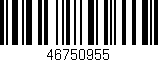 Código de barras (EAN, GTIN, SKU, ISBN): '46750955'