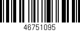 Código de barras (EAN, GTIN, SKU, ISBN): '46751095'