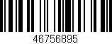 Código de barras (EAN, GTIN, SKU, ISBN): '46756895'
