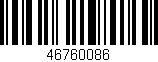 Código de barras (EAN, GTIN, SKU, ISBN): '46760086'