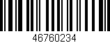 Código de barras (EAN, GTIN, SKU, ISBN): '46760234'