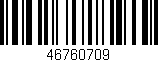 Código de barras (EAN, GTIN, SKU, ISBN): '46760709'