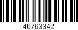 Código de barras (EAN, GTIN, SKU, ISBN): '46763342'