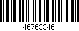 Código de barras (EAN, GTIN, SKU, ISBN): '46763346'