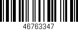 Código de barras (EAN, GTIN, SKU, ISBN): '46763347'