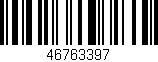 Código de barras (EAN, GTIN, SKU, ISBN): '46763397'