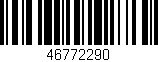 Código de barras (EAN, GTIN, SKU, ISBN): '46772290'