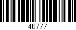 Código de barras (EAN, GTIN, SKU, ISBN): '46777'