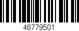 Código de barras (EAN, GTIN, SKU, ISBN): '46779501'