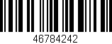 Código de barras (EAN, GTIN, SKU, ISBN): '46784242'