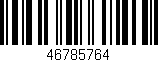 Código de barras (EAN, GTIN, SKU, ISBN): '46785764'