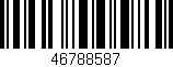 Código de barras (EAN, GTIN, SKU, ISBN): '46788587'