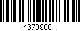 Código de barras (EAN, GTIN, SKU, ISBN): '46789001'