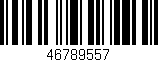 Código de barras (EAN, GTIN, SKU, ISBN): '46789557'