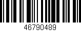 Código de barras (EAN, GTIN, SKU, ISBN): '46790489'