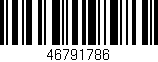 Código de barras (EAN, GTIN, SKU, ISBN): '46791786'