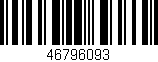 Código de barras (EAN, GTIN, SKU, ISBN): '46796093'