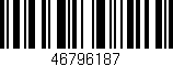Código de barras (EAN, GTIN, SKU, ISBN): '46796187'