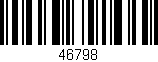 Código de barras (EAN, GTIN, SKU, ISBN): '46798'