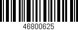 Código de barras (EAN, GTIN, SKU, ISBN): '46800625'