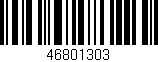 Código de barras (EAN, GTIN, SKU, ISBN): '46801303'