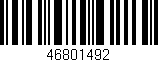 Código de barras (EAN, GTIN, SKU, ISBN): '46801492'