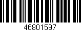Código de barras (EAN, GTIN, SKU, ISBN): '46801597'