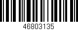 Código de barras (EAN, GTIN, SKU, ISBN): '46803135'
