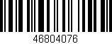 Código de barras (EAN, GTIN, SKU, ISBN): '46804076'