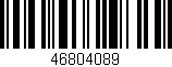 Código de barras (EAN, GTIN, SKU, ISBN): '46804089'