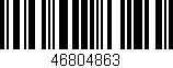 Código de barras (EAN, GTIN, SKU, ISBN): '46804863'