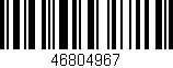 Código de barras (EAN, GTIN, SKU, ISBN): '46804967'