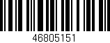 Código de barras (EAN, GTIN, SKU, ISBN): '46805151'