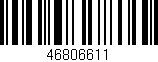 Código de barras (EAN, GTIN, SKU, ISBN): '46806611'