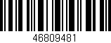 Código de barras (EAN, GTIN, SKU, ISBN): '46809481'