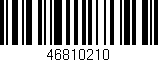Código de barras (EAN, GTIN, SKU, ISBN): '46810210'