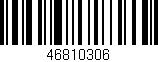 Código de barras (EAN, GTIN, SKU, ISBN): '46810306'