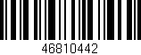 Código de barras (EAN, GTIN, SKU, ISBN): '46810442'