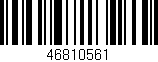 Código de barras (EAN, GTIN, SKU, ISBN): '46810561'