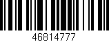 Código de barras (EAN, GTIN, SKU, ISBN): '46814777'